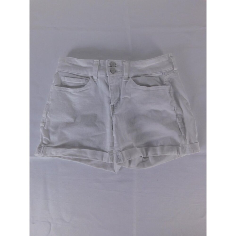SO Denim Shorts Juniors 5 White Favorite Midi Low Rise Casual Hot Pants